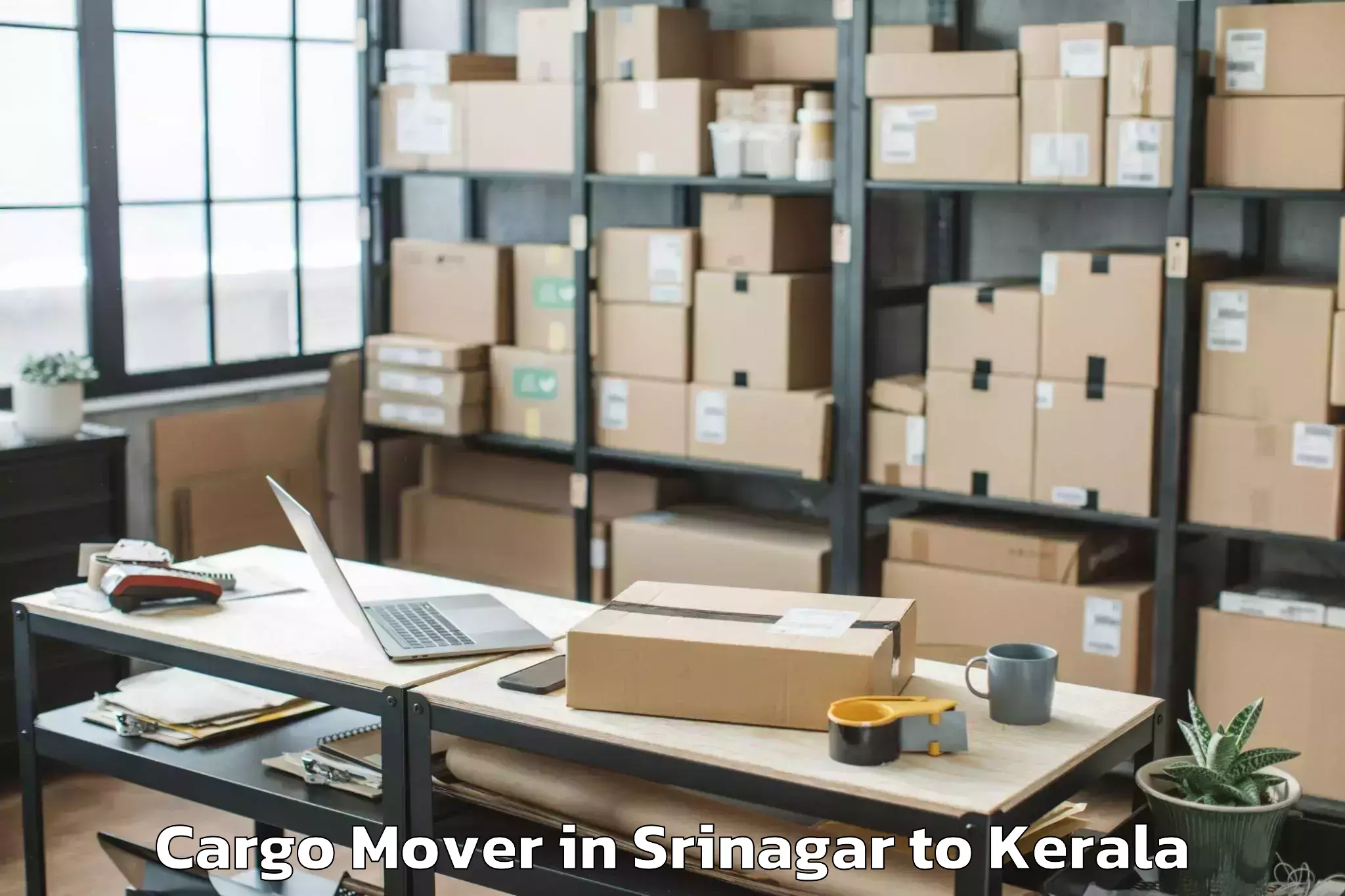 Book Srinagar to Lulu Mall Thiruvananthapuram Cargo Mover Online